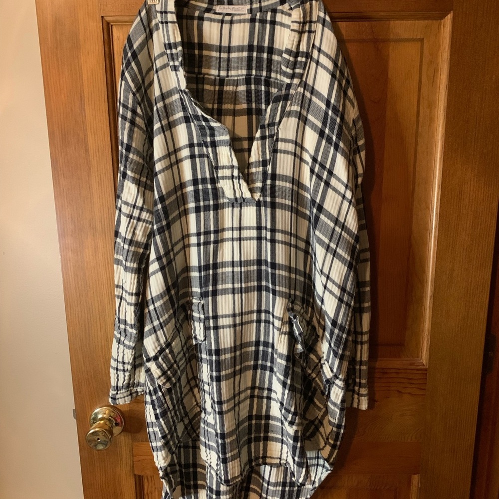 free people oversized flannel
